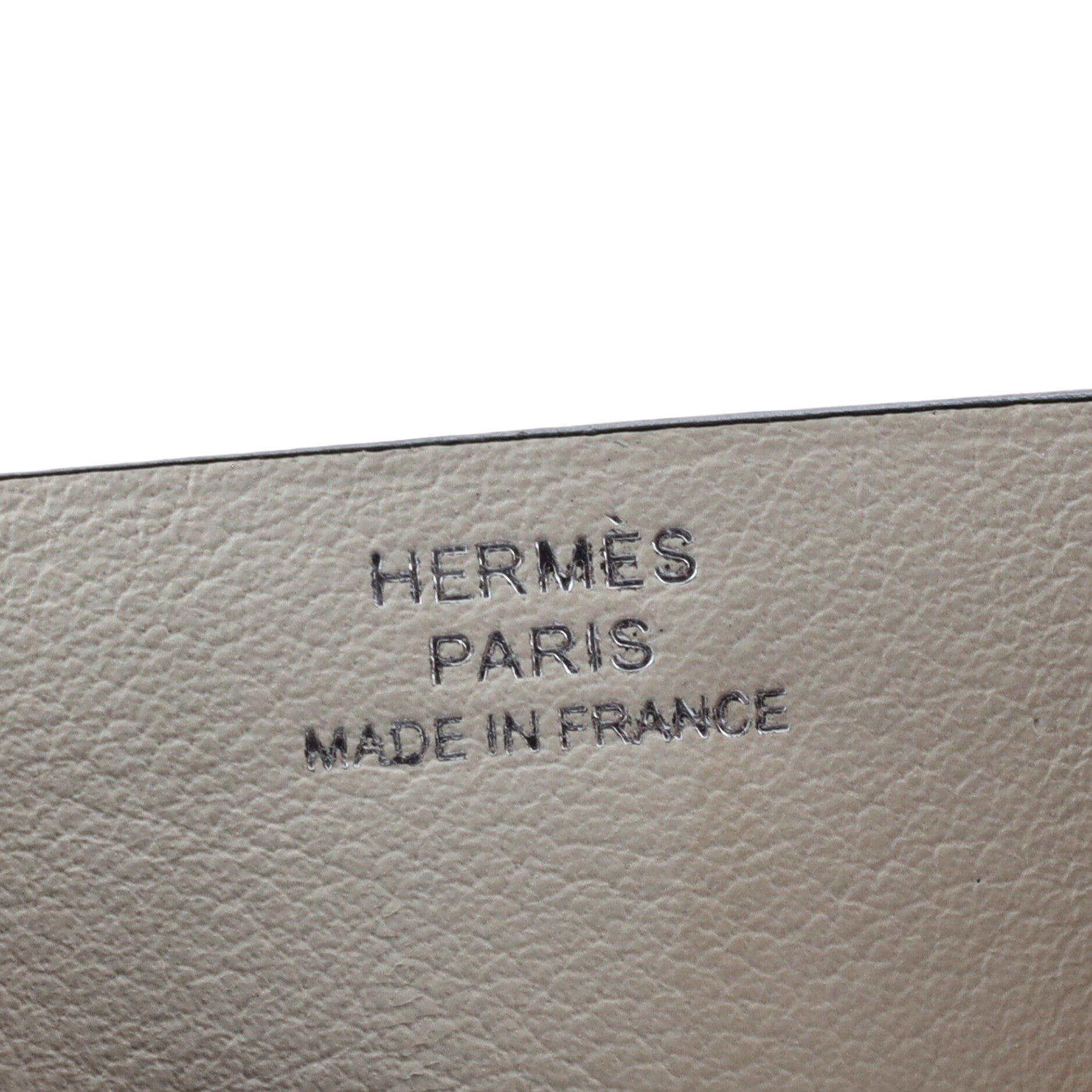 Chien Card Holder with Strap Swift and Chevre Mysore, Alternate, color, Mushroom