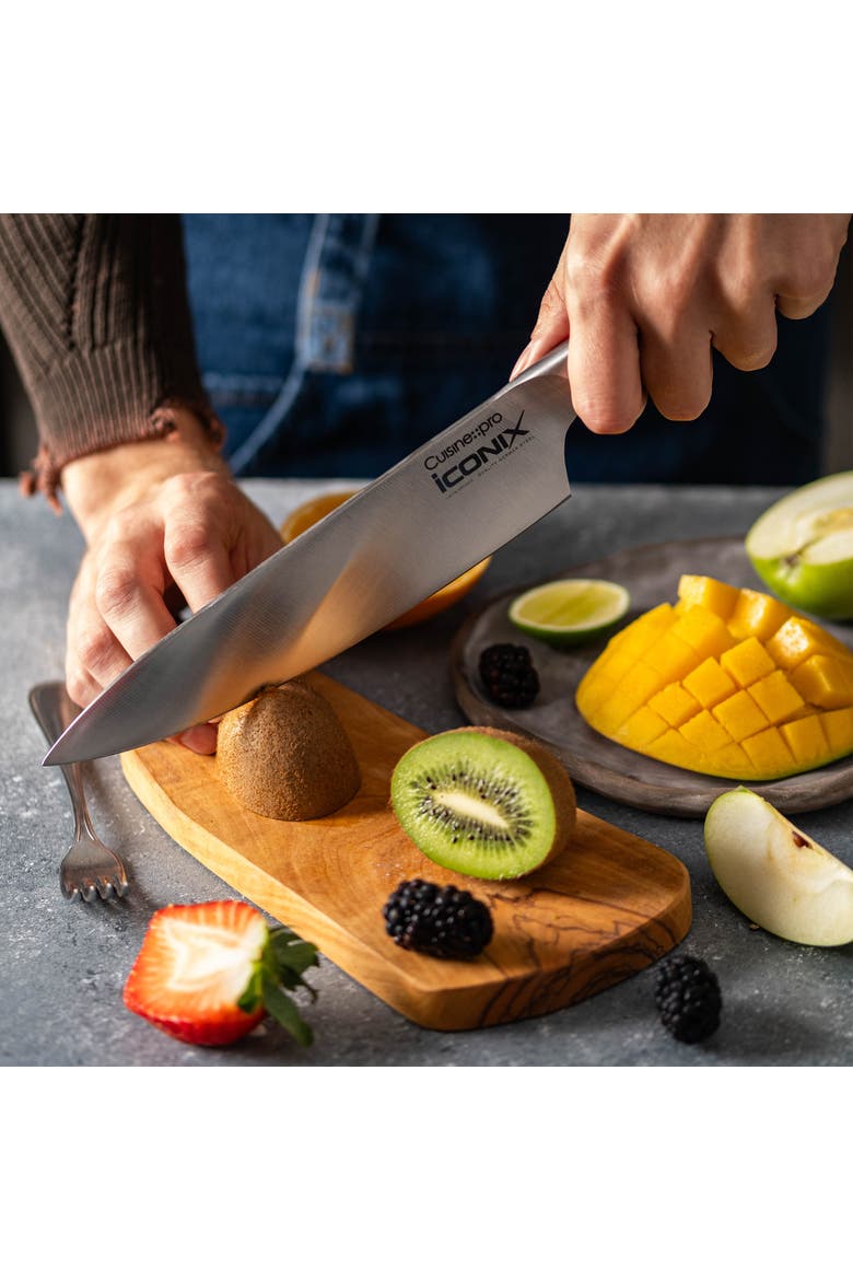 iconiX® 8" Chef's Knife, Alternate, color, Black