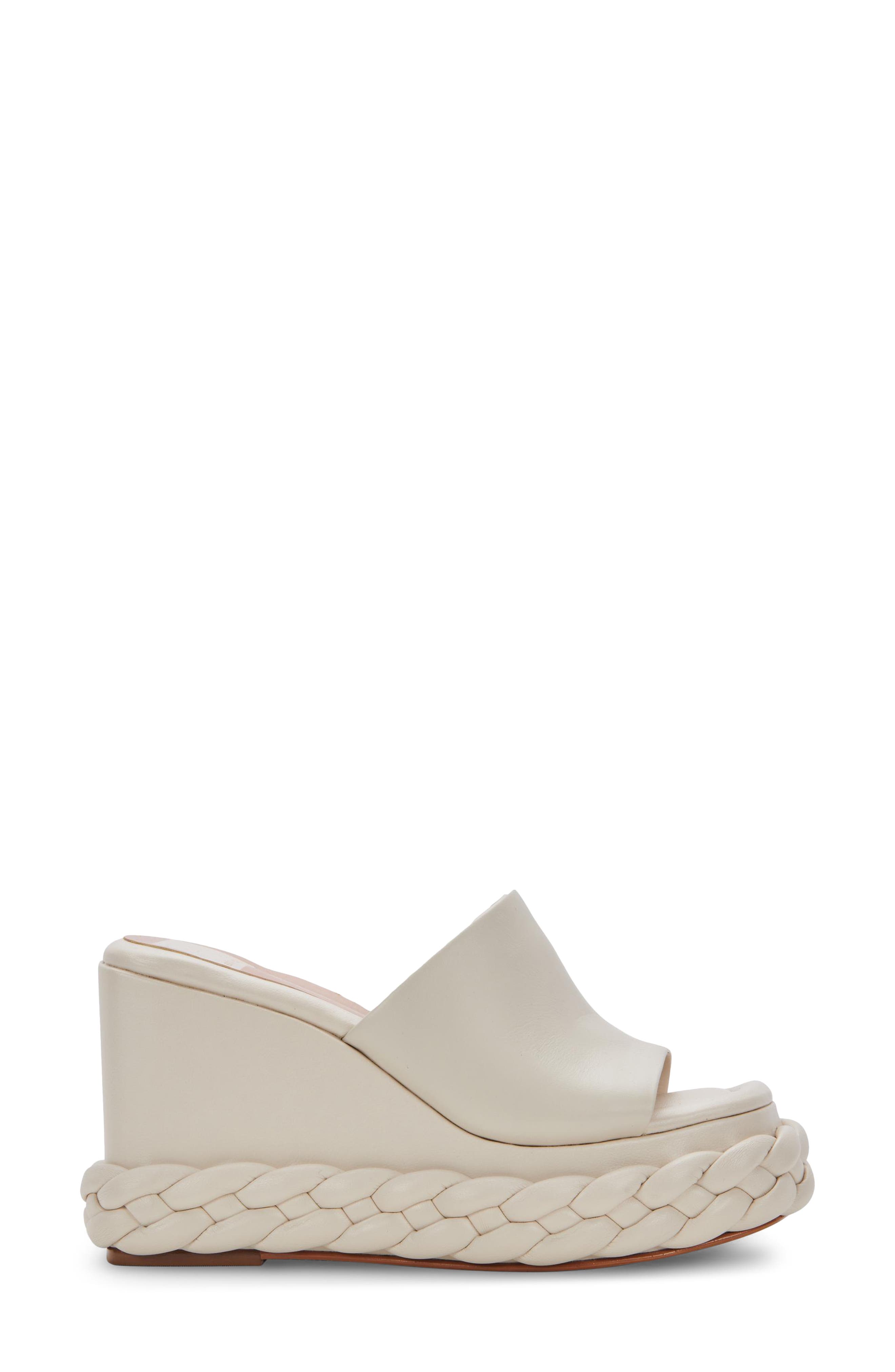 Elene Platform Wedge Sandal, Alternate, color, IVORY LEATHER