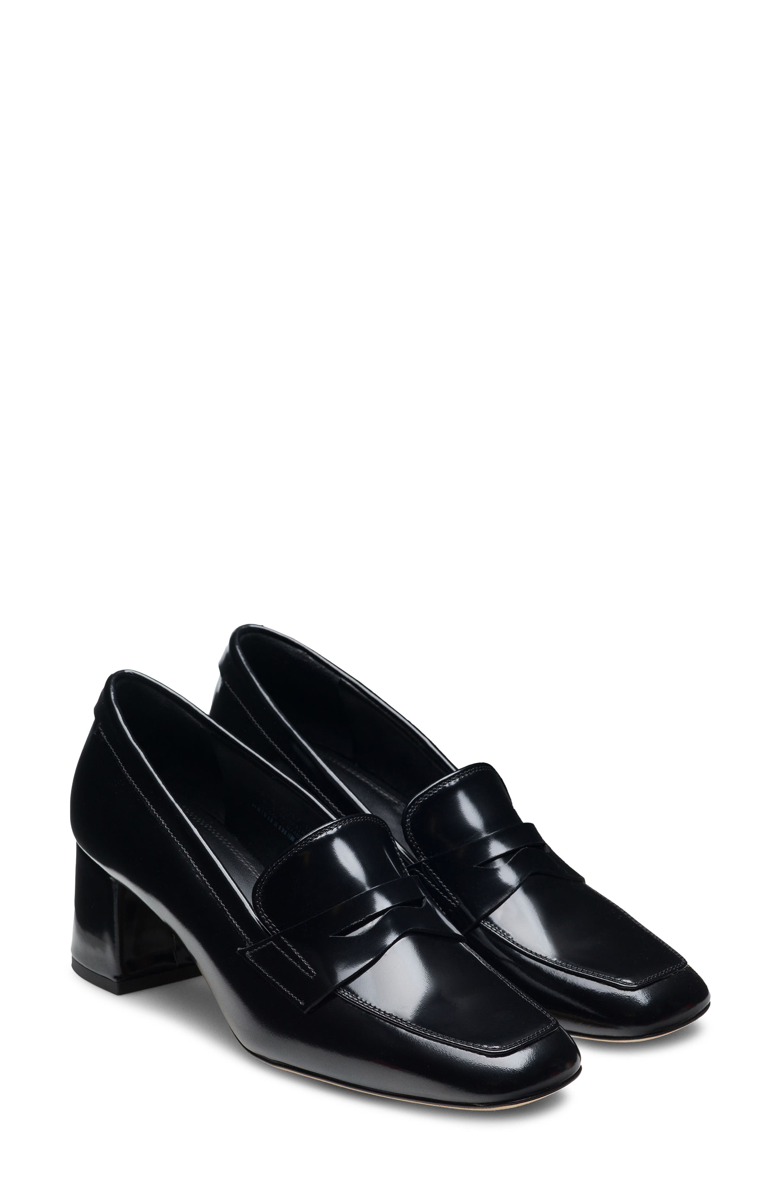 Magnanni Stasia Penny Loafer Pump, Main, color, Black