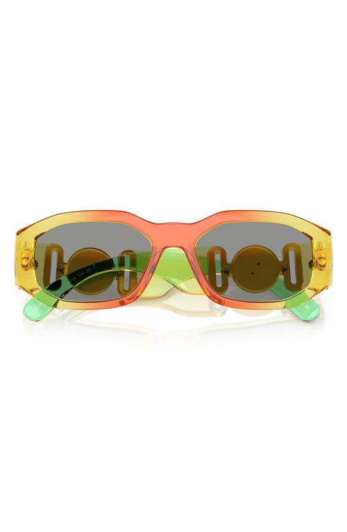 Versace Biggie 53mm Round Sunglasses