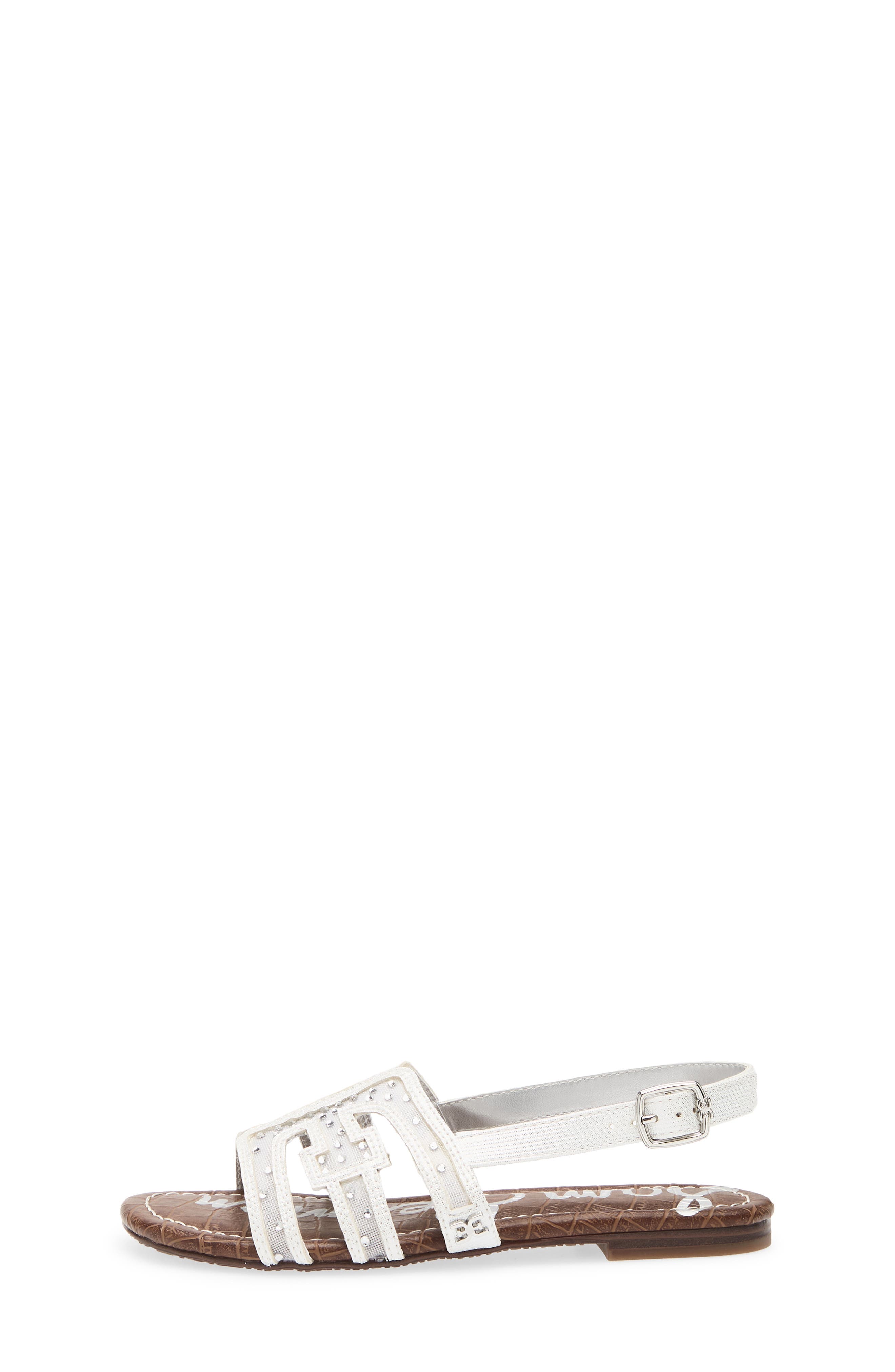 Kids' Bella Slingback Sandal, Alternate, color, WHITE