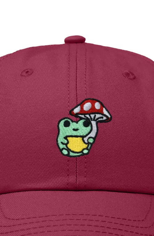 DALIX DALIX MUSHROOM FROG EMBROIDERED HAT 