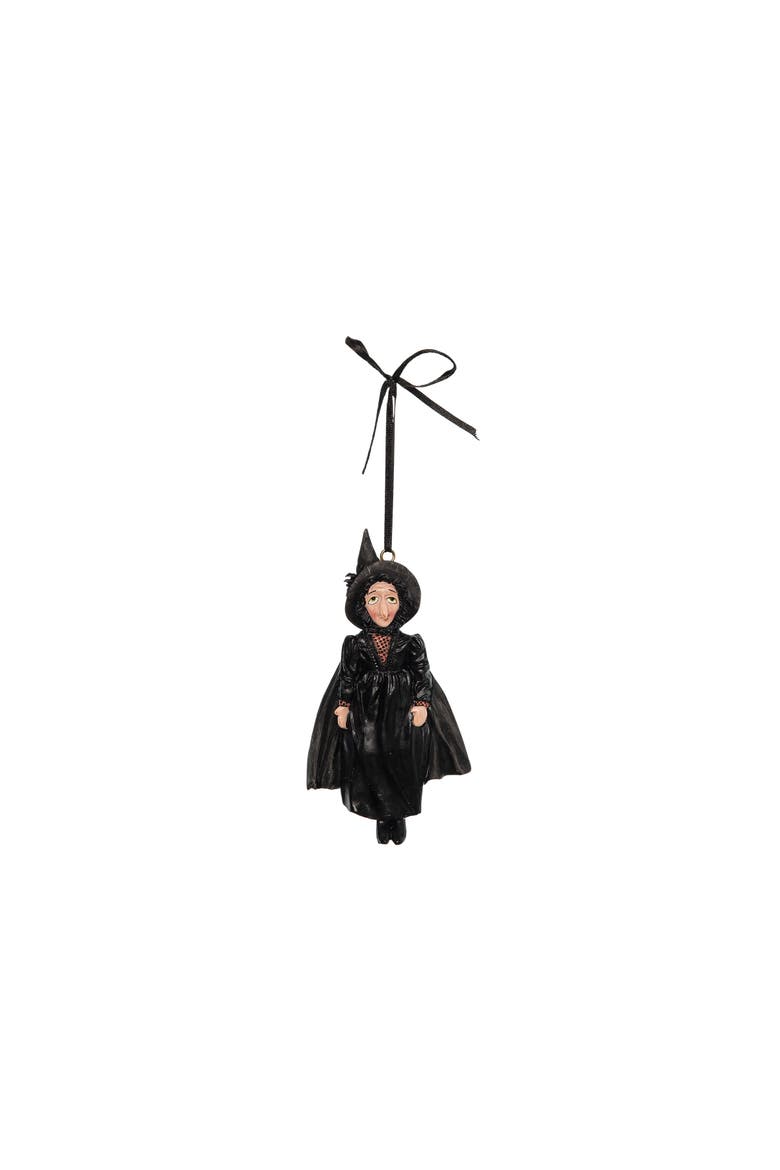 Velma Witch Halloween Joe Spencer Gathered Traditions Ornament, Main, color, Black