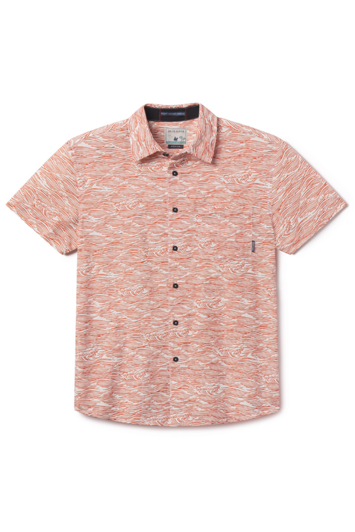 Baja Llama Roll Tides - 7-Seas Button Up in Ocre 