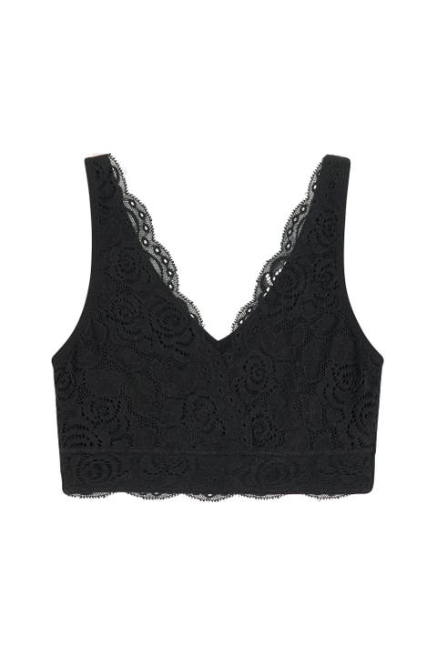 Soft V Lace Reversible Bralette