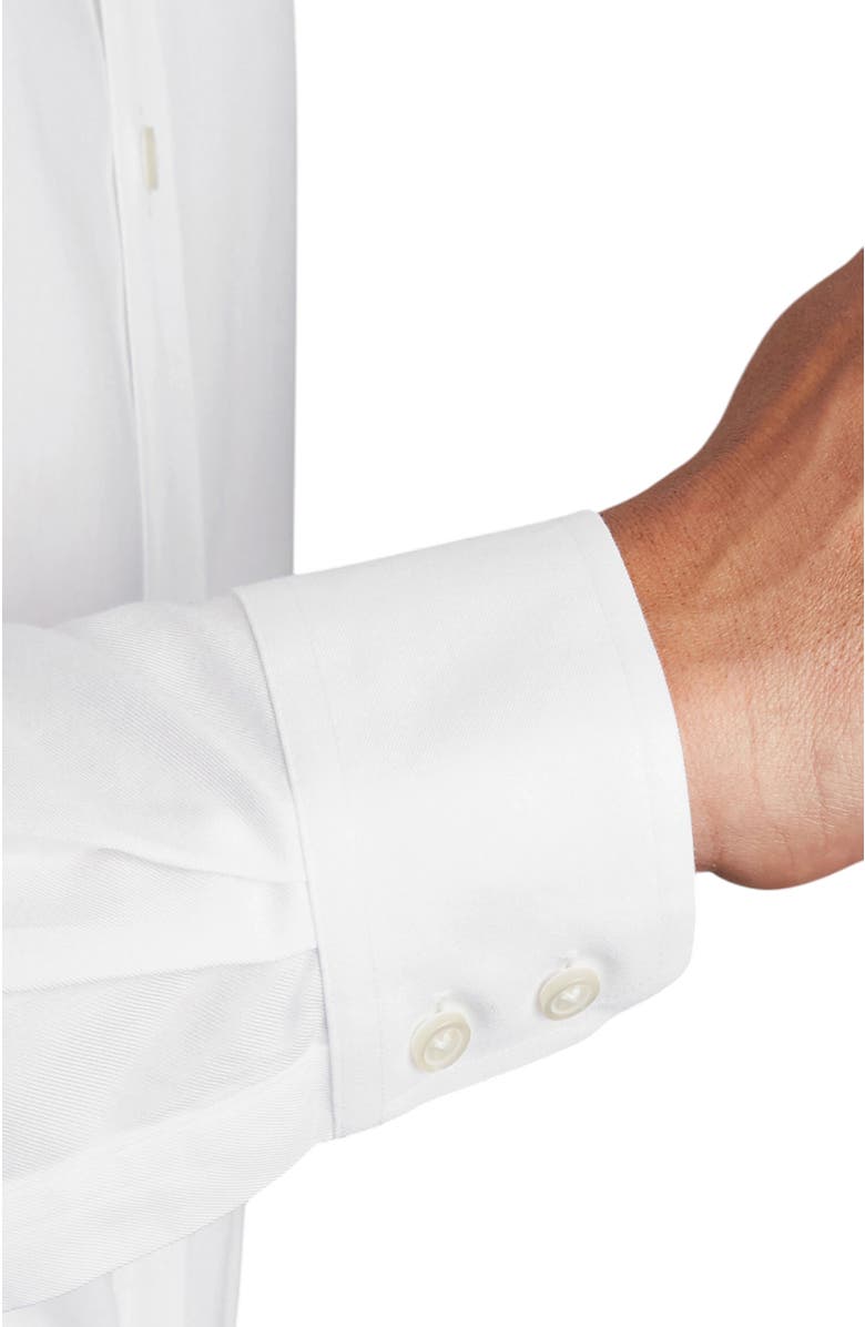 Charles Tyrwhitt Non-Iron Twill Cutaway Slim Fit Shirt Single Cuff, Alternate, color, White