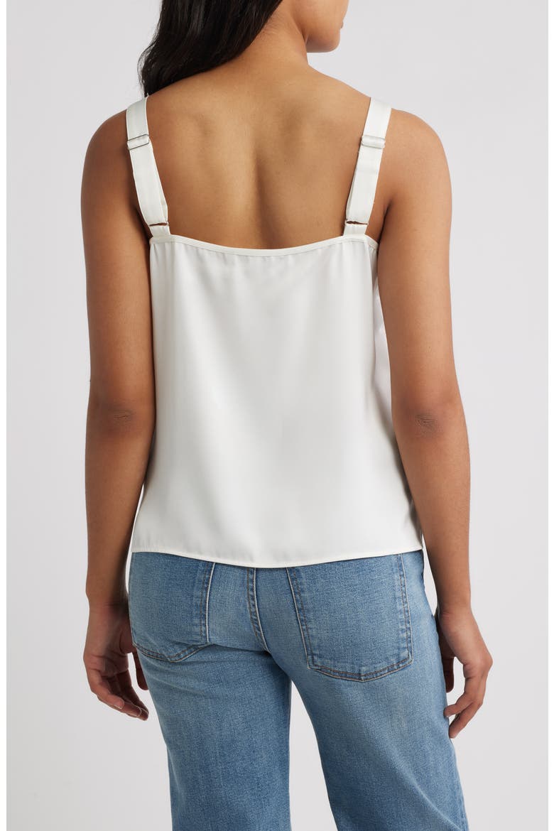 Lace Trim Satin Camisole, Alternate, color, WHIPPED CREAM