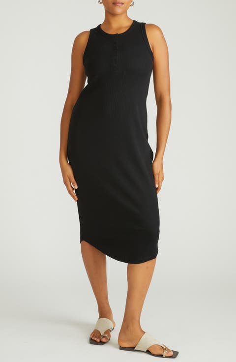 Romera Sleeveless Rib Midi Dress (Plus)