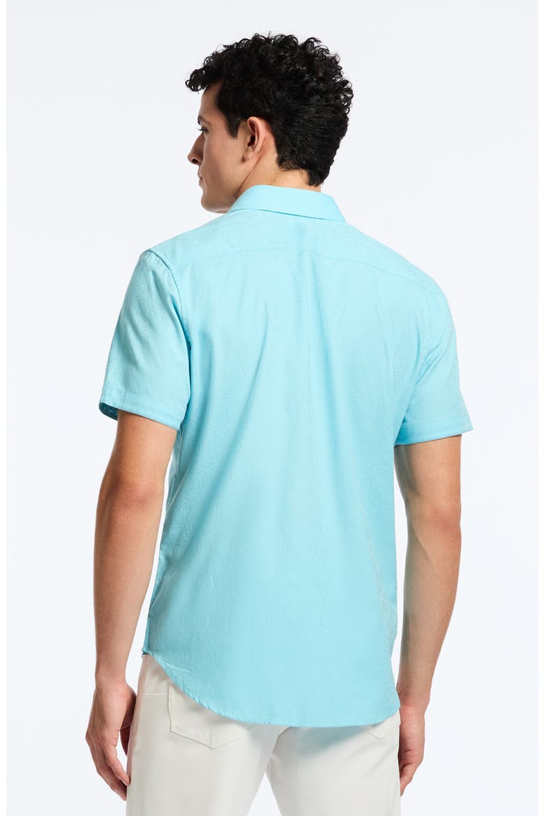 Odyssey Short Sleeve Button Up Shirt, Alternate, color, SEAFOAM