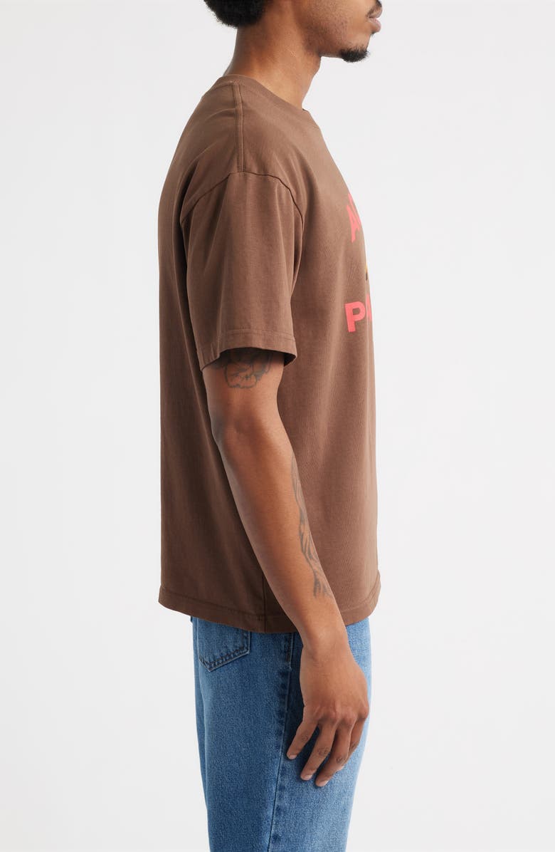 SANTO STUDIO Act Dumb Play Smart Graphic T-Shirt, Alternate, color, Brown