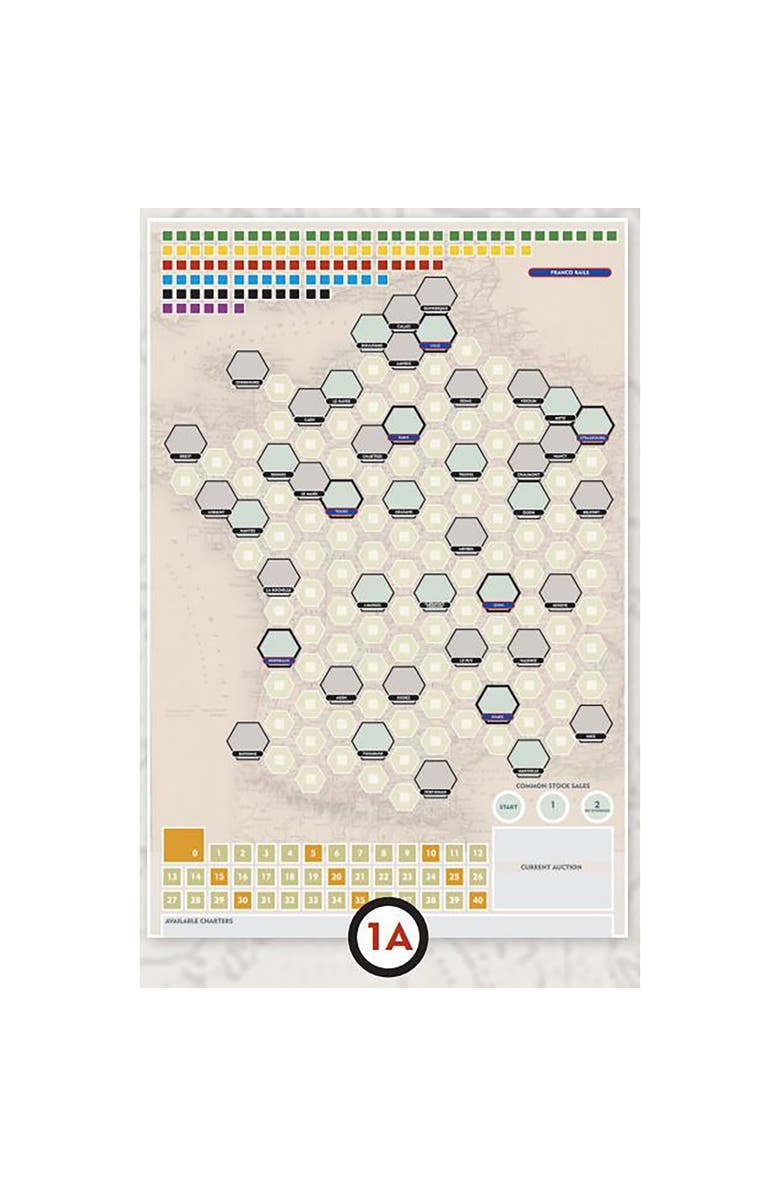 RIO Grande Games ACH Gulf, Mobile & Ohio Francogerman Rails Expansion, Alternate, color, Multicolored