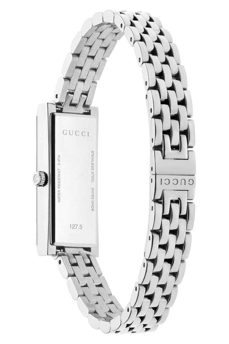 G-Frame Bracelet Watch, Alternate, color, SILVER/PINK