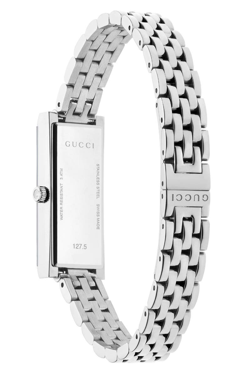 Gucci G-Frame Bracelet Watch, Alternate, color, Silver/Pink