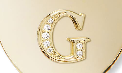 Melinda Maria Love Letters Initial Heart Medallion Necklace In Gold G