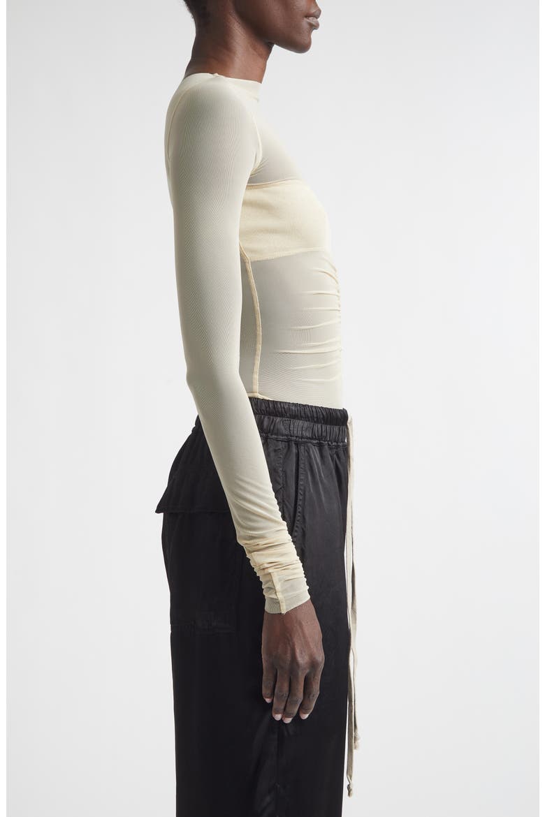 Temple Bandeau Tulle Top, Alternate, color, SAND