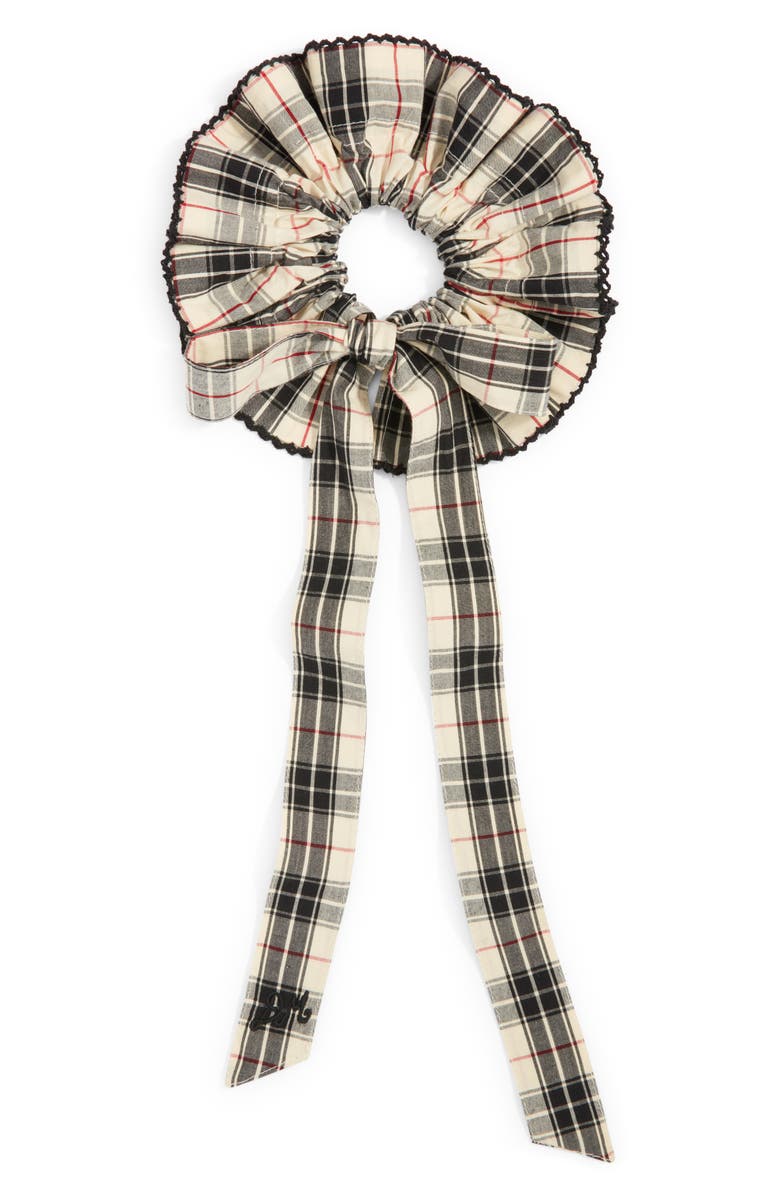 Damson Madder Garter Bun Wrap Scrunchie, Main, color,