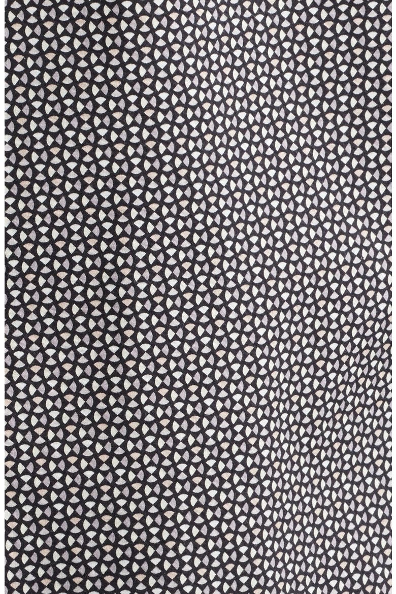 Oakley Modern Fit Microgeometric Print Stretch Cotton Button-Up Shirt, Alternate, color, BLACK