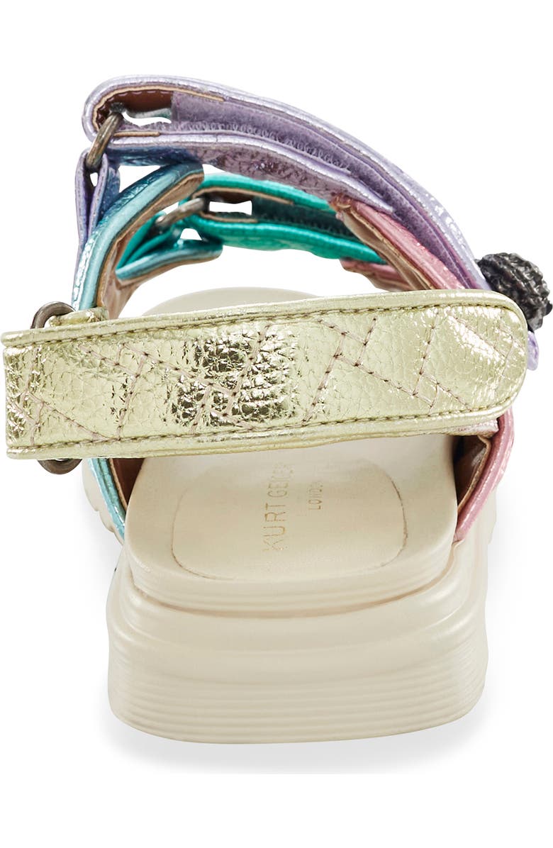 Kurt Geiger London Kids' Mini Orson Sandal, Alternate, color, Pastel Rainbow