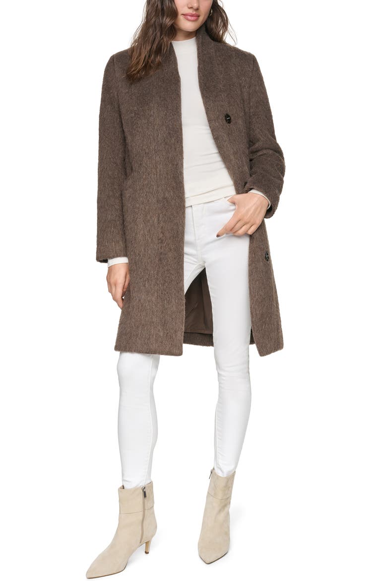 Addison Eyelash Wrap Coat, Main, color, TRUFFLE