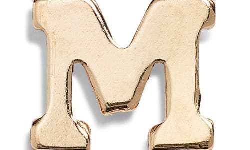 Nashelle Initial Charm In Gold Fill - M