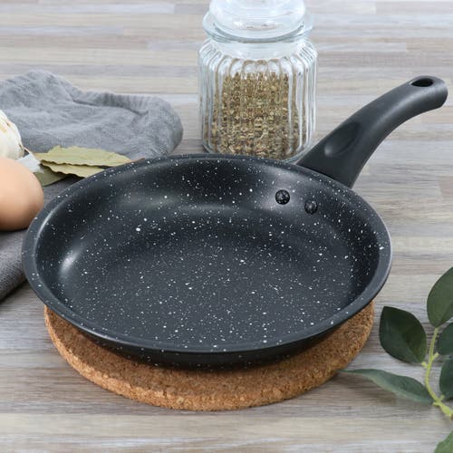 Gibson Home Delhi 8 Inch Round Nonstick Carbon Steel Frying Pan In Black
