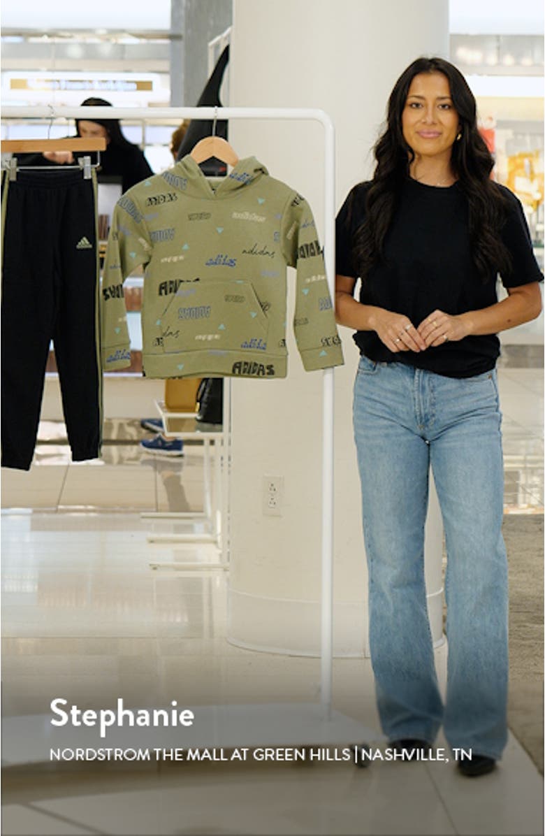 Kids
 Print Fleece Hoodie 
Joggers Set, sales video thumbnail