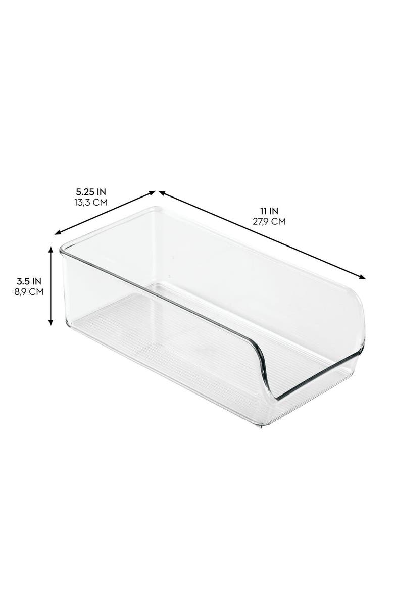 Pantry Bin for Kitchen or Cabinet Storage - Set of 4 - Clear, Alternate, color, Clear