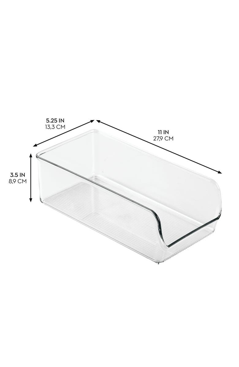 Linus Pantry Bin for Kitchen or Cabinet Storage - Set of 4 - Clear, Alternate, color, Clear