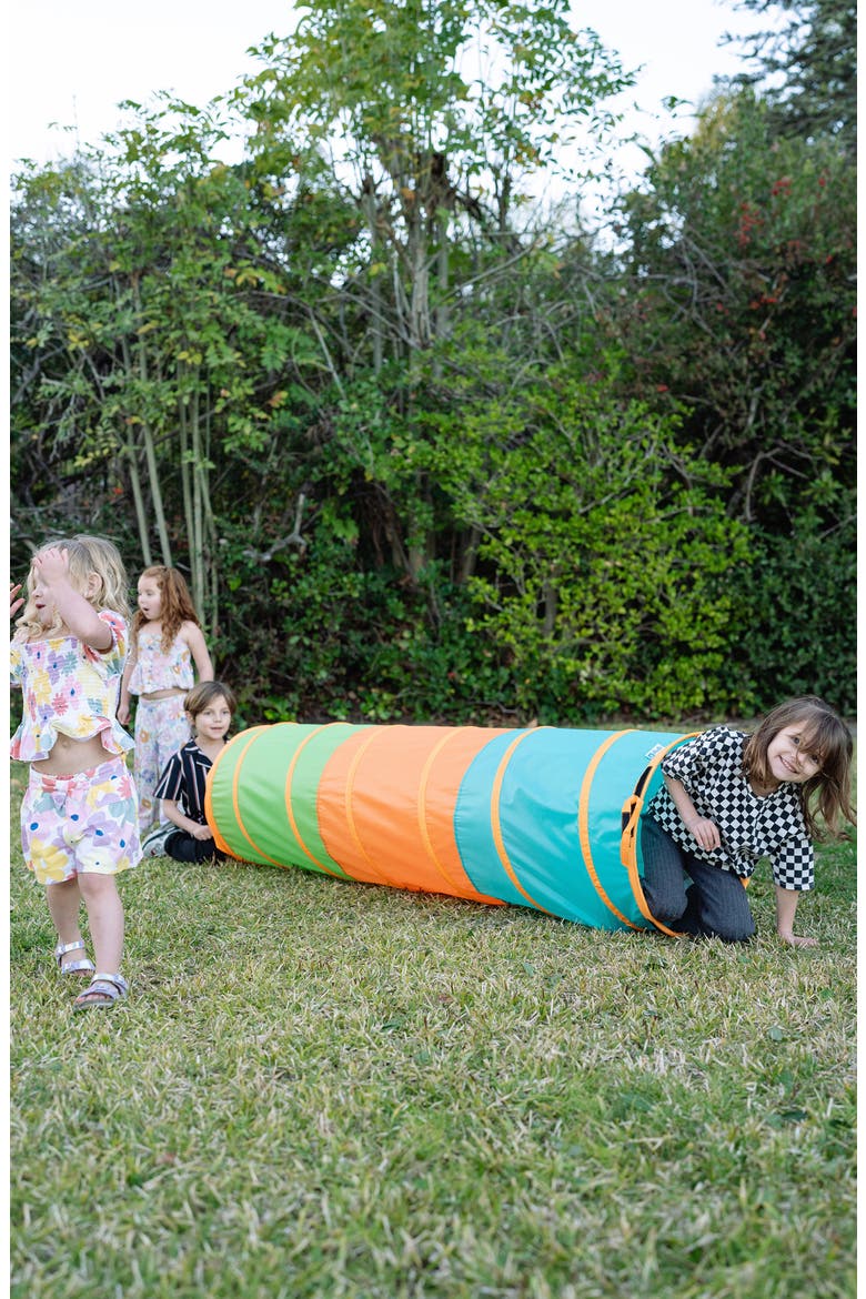 Kids' Find Me Collapsible Play Tunnel, Alternate, color, ORANGE MULTI