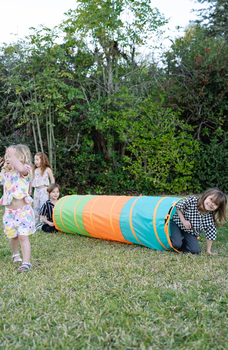 Pacific Play Tents Kids' Find Me Collapsible Play Tunnel, Alternate, color, Orange Multi