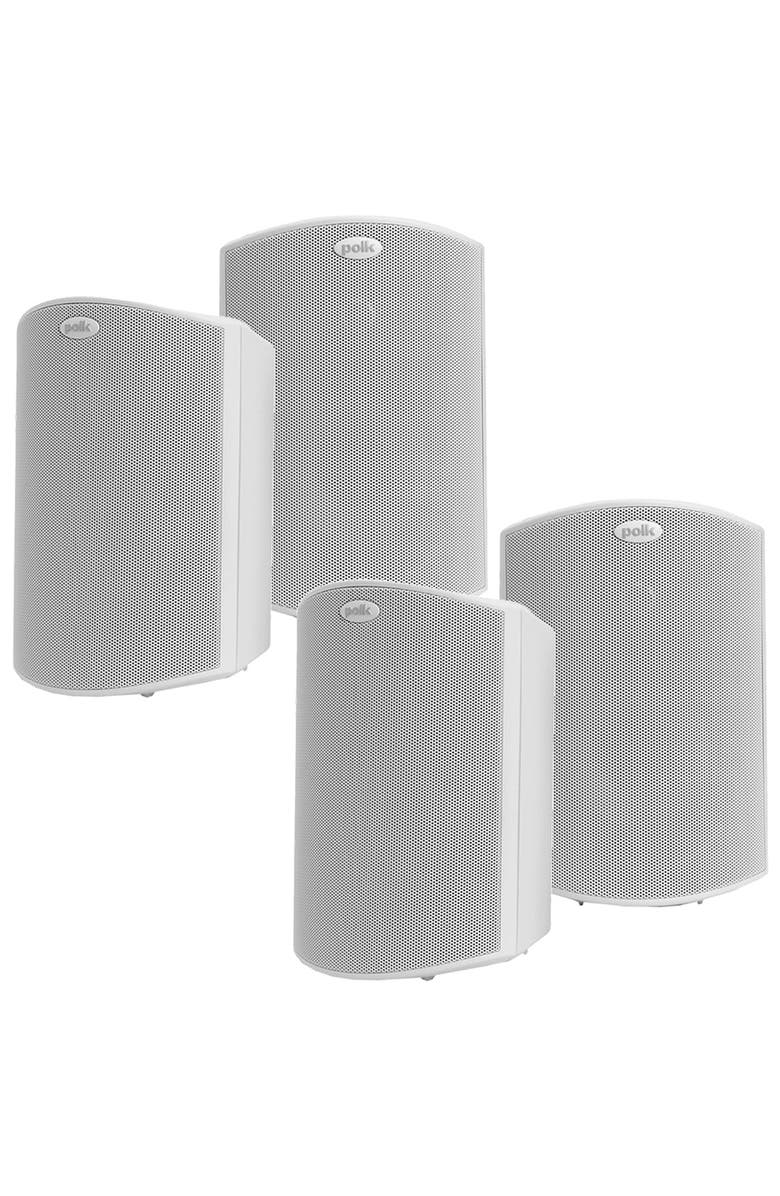 Polk Audio Atrium 6 All Weather Outdoor Loudspeakers - 4 Pack, Main, color, White