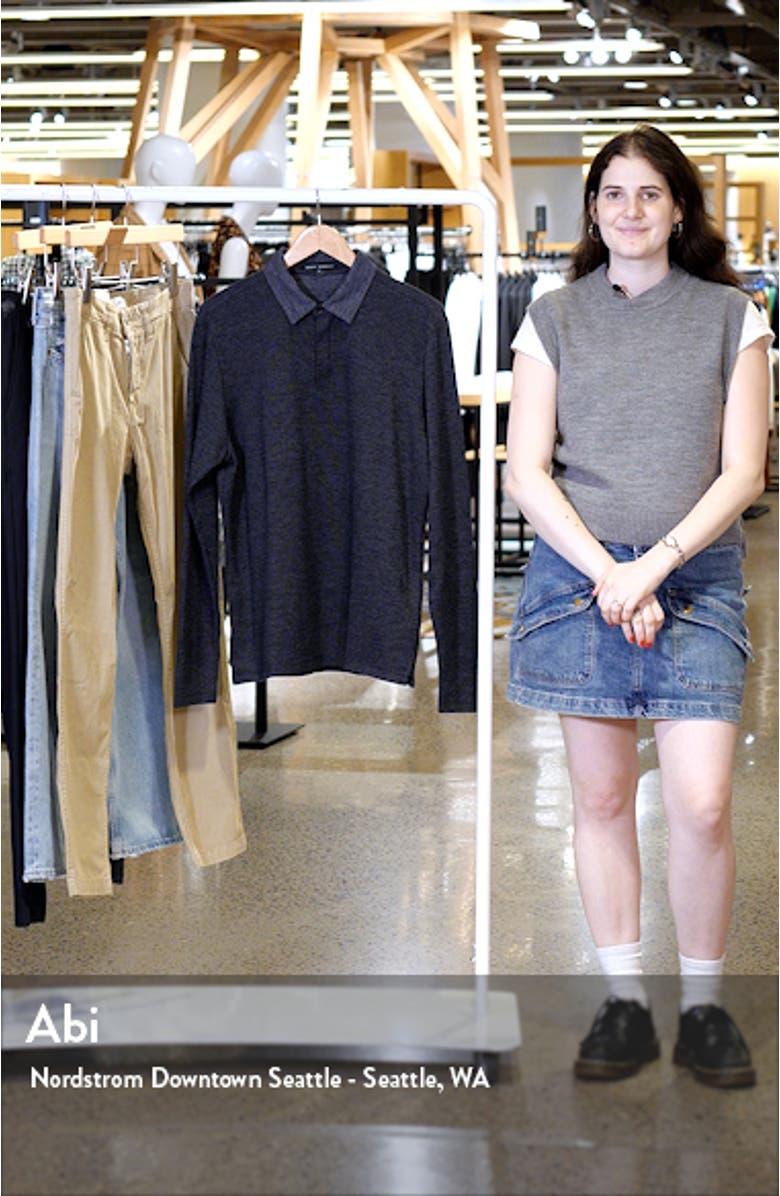 Gosford Long Sleeve Cotton Blend Polo, sales video thumbnail