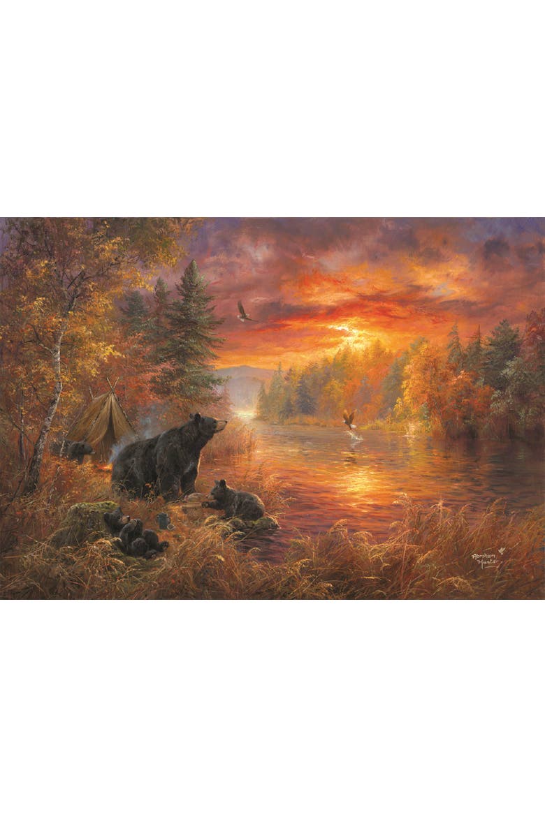 Fishing Camp 500 piece Jigsaw Puzzle for Adults Large Pieces, Alternate, color, Multicolor