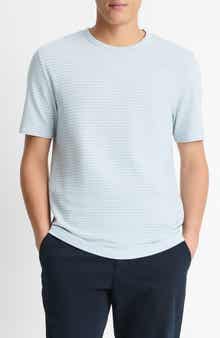 Vince Stripe Pima Cotton Piqué T-Shirt