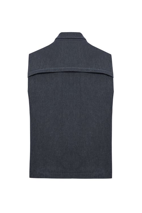 Jendue Us Edgar Denim Vest In Blue