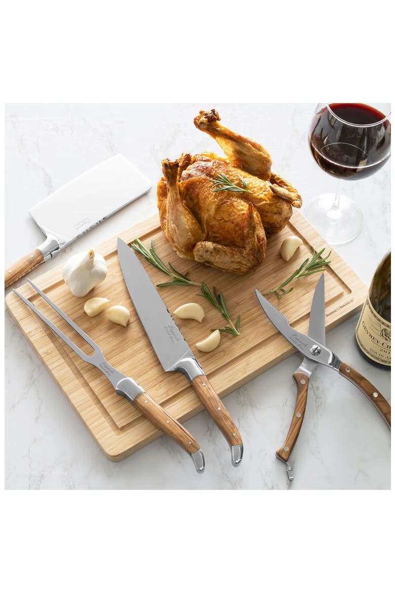 4-Piece Connoisseur Carving Set, Alternate, color, WOOD