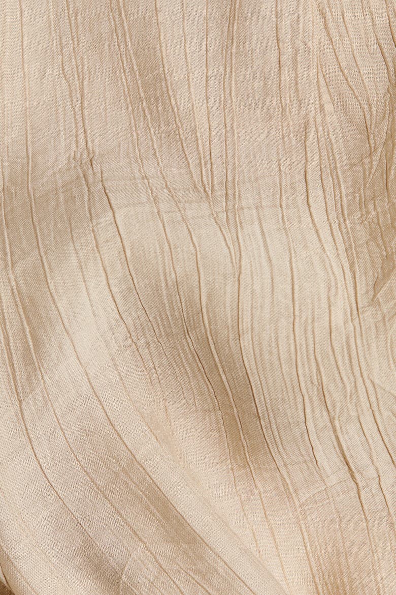 Crinkled Viscose-blend Pants, Alternate, color, Light beige