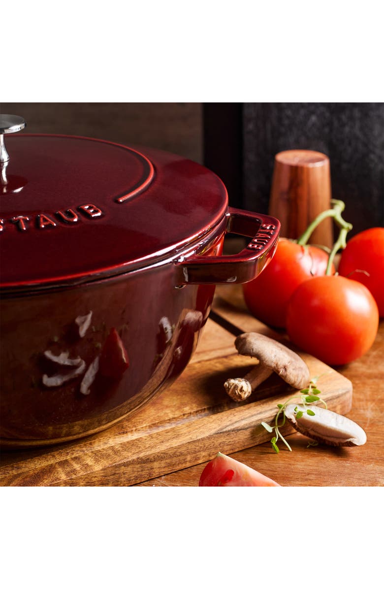 Staub 5-Quart Enameled Cast Iron Cocotte, Alternate, color, Grenadine