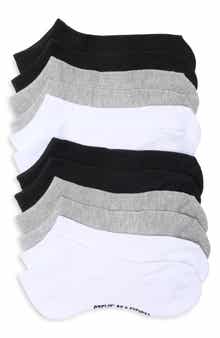 Steve Madden 6-Pack Solid Ribbed Arch Low Cut Socks