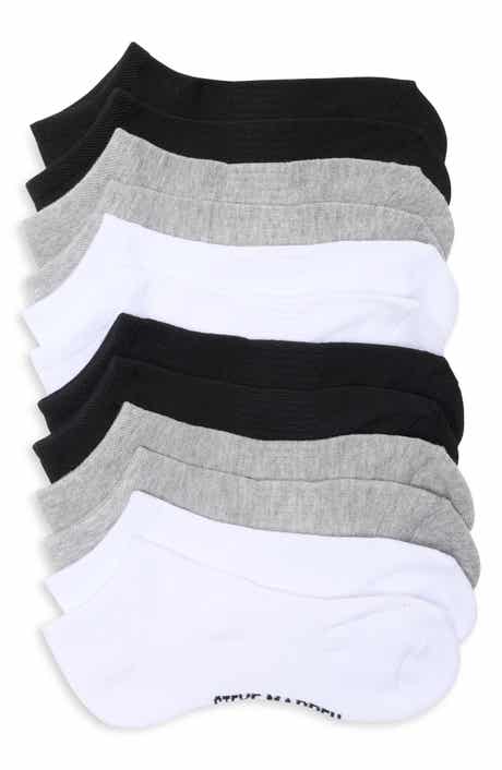 Steve Madden 6-Pack Solid Ribbed Arch Low Cut Socks