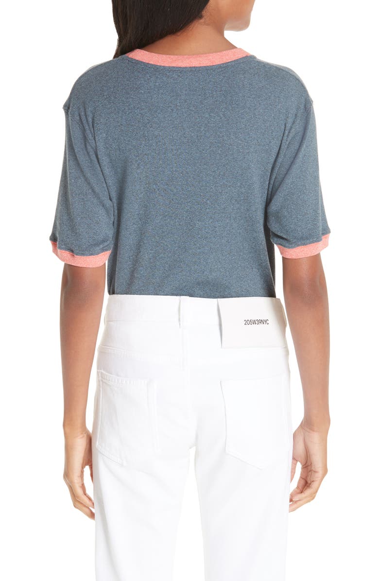 CALVIN KLEIN 205W39NYC Logo Ringer Tee, Alternate, color,