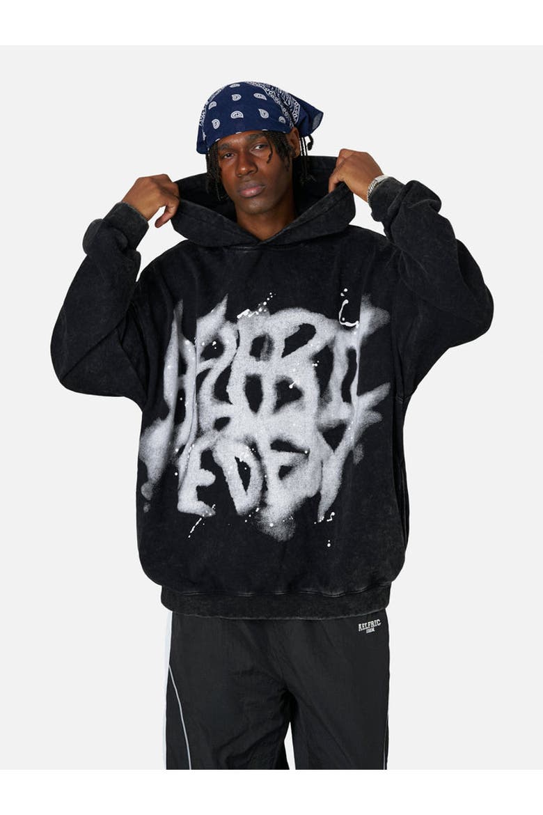 Abstract Graphic Hoodie, Main, color, Black