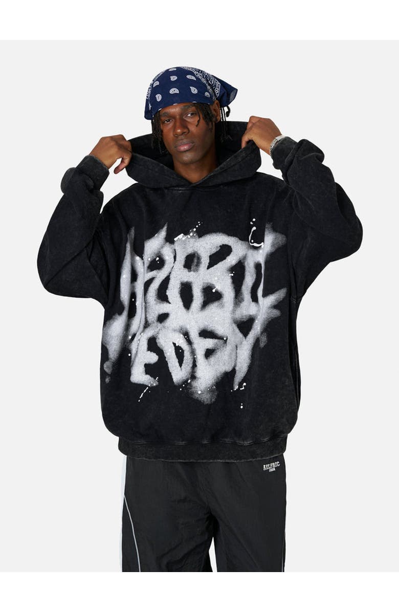 AELFRIC EDEN Abstract Graphic Hoodie, Main, color, Black