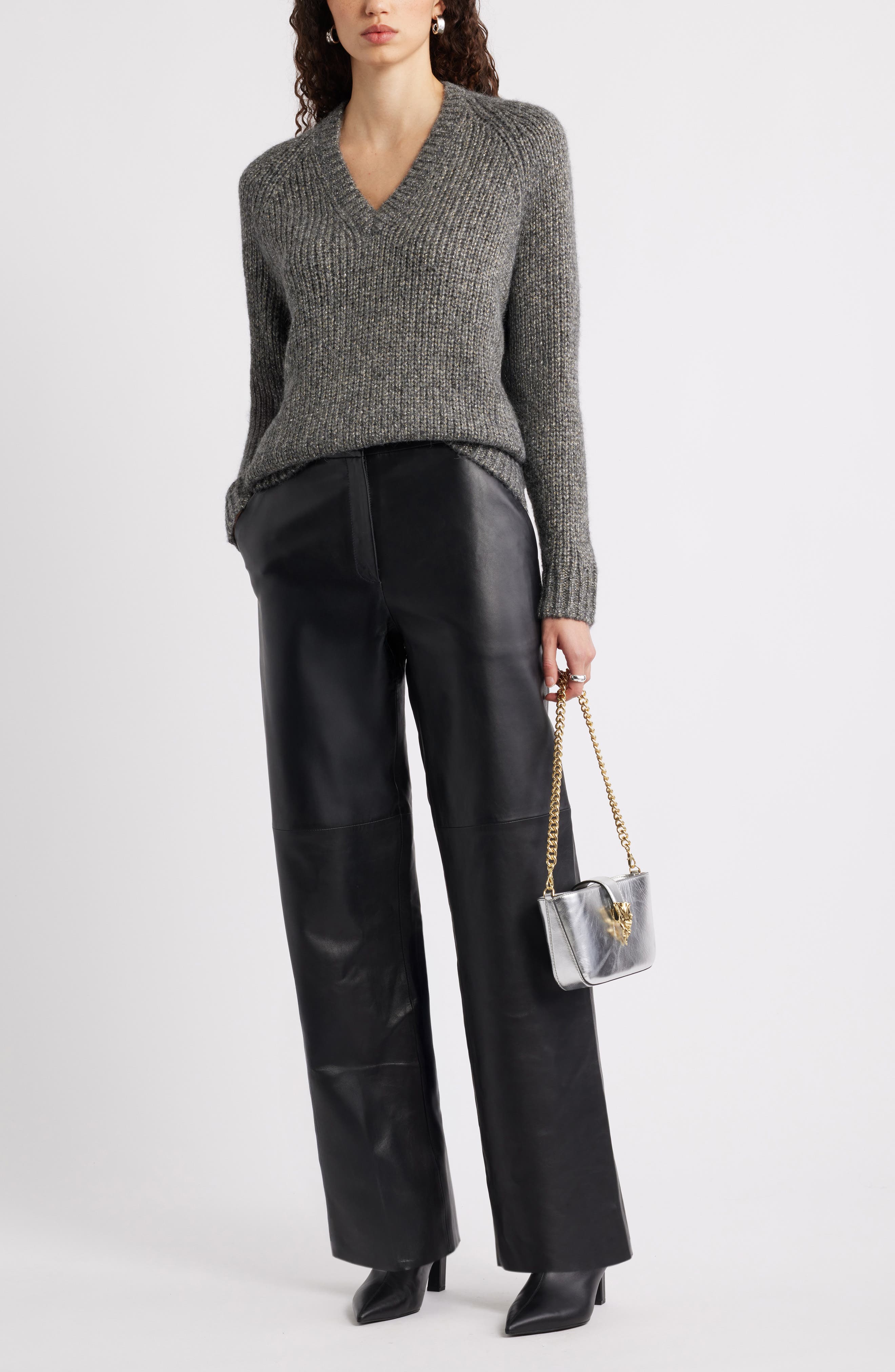 Sparkle V-Neck Sweater - image 2