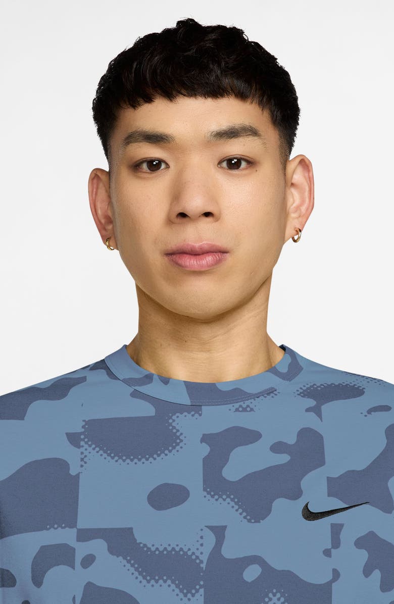 Nike Dri-FIT Hyverse Short Sleeve Active T-Shirt, Alternate, color, Work Blue/ Diffused Blue