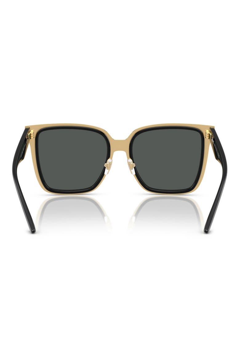 58mm Butterfly Sunglasses, Alternate, color, BLACK
