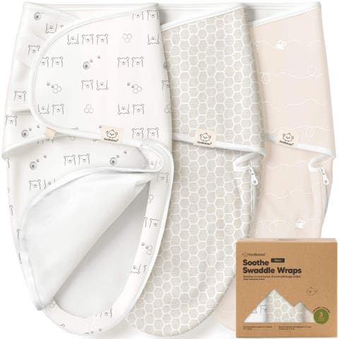 3-Pack Soothe Zippy Swaddle Wrap