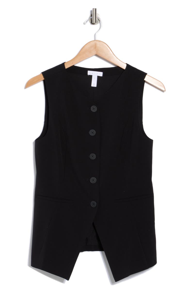 Leith Longline Vest, Alternate, color, Black