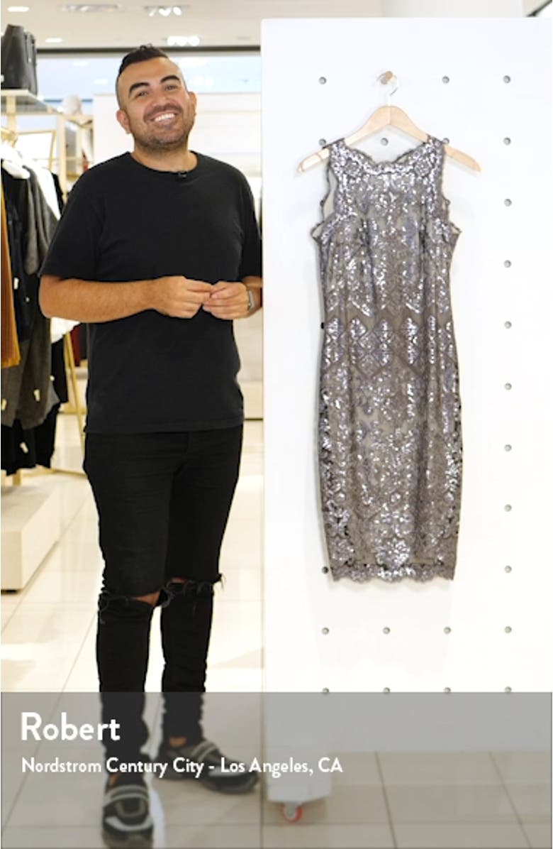 Sequin Lace Cocktail Dress, sales video thumbnail